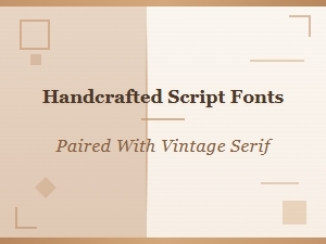 Crafted Scripts with Vintage Serif Partners