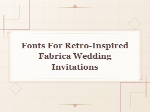 Crafting Vintage Invitations with Retro Fonts